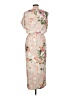 Shein 100% Polyester Floral Tan Casual Dress Size L - photo 2
