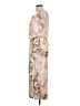 Shein 100% Polyester Floral Tan Casual Dress Size L - photo 5