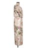 Shein 100% Polyester Floral Tan Casual Dress Size L - photo 4