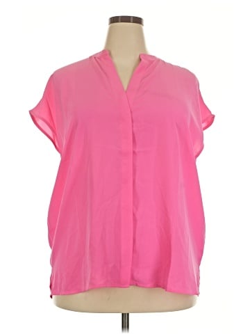 ELOQUII Short Sleeve Blouse (view 1)