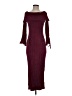 Unbranded 100% Polyester Burgundy Cocktail Dress Size S - photo 1