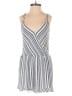 American Eagle Outfitters 100% Viscose Stripes Gray Romper Size S - photo 1