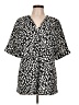 Assorted Brands Animal Print Black Short Sleeve Blouse Size L - photo 1