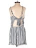 American Eagle Outfitters 100% Viscose Stripes Gray Romper Size S - photo 2