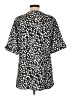 Assorted Brands Animal Print Black Short Sleeve Blouse Size L - photo 2