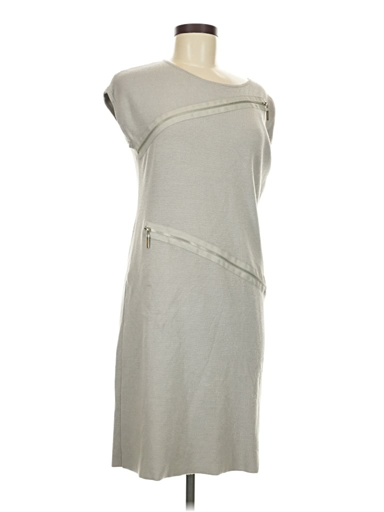 Pre-owned Adrienne Vittadini Casual Dress In Gray