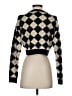 Fashion on Earth Argyle Black Pullover Sweater Size S - photo 2