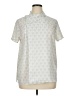 Lands' End 100% Polyester Ivory Short Sleeve Blouse Size 14 - photo 1