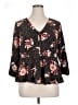 Torrid Black 3/4 Sleeve T-Shirt Size 1X Plus (1) - photo 1