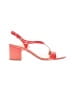 J.Crew 100% Leather Red Sandals Size 6 1/2 - photo 1