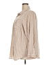 Torrid Stripes Tan Long Sleeve Button-Down Shirt Size 3X Plus (3) - photo 5