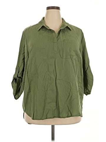 Jane and Delancey 3/4 Sleeve Button-Down Shirt (view 1)
