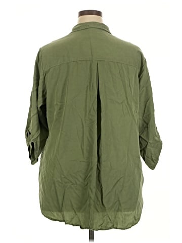 Jane and Delancey 3/4 Sleeve Button-Down Shirt (view 2)