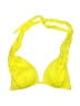 Splash Solid Yellow Swimsuit Top Size S - photo 1
