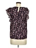 Monteau Black Short Sleeve Blouse Size M - photo 2