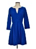 French Connection Solid Blue Casual Dress Size 4 - photo 1