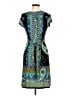 Snap Paisley Black Blue Cocktail Dress Size M - photo 2