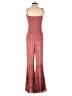 Storia 100% Rayon Tweed Red Jumpsuit Size S - photo 2
