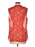 CAbi 100% Polyester Red Sleeveless Blouse Size L - photo 2