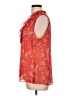 CAbi 100% Polyester Red Sleeveless Blouse Size L - photo 5