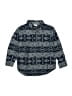 Gymboree 100% Cotton Chevron-herringbone Blue Long Sleeve Button-Down Shirt Size 4 - photo 1