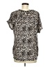 Buffalo by David Bitton 100% Polyester Animal Print Black Short Sleeve Blouse Size M - photo 2