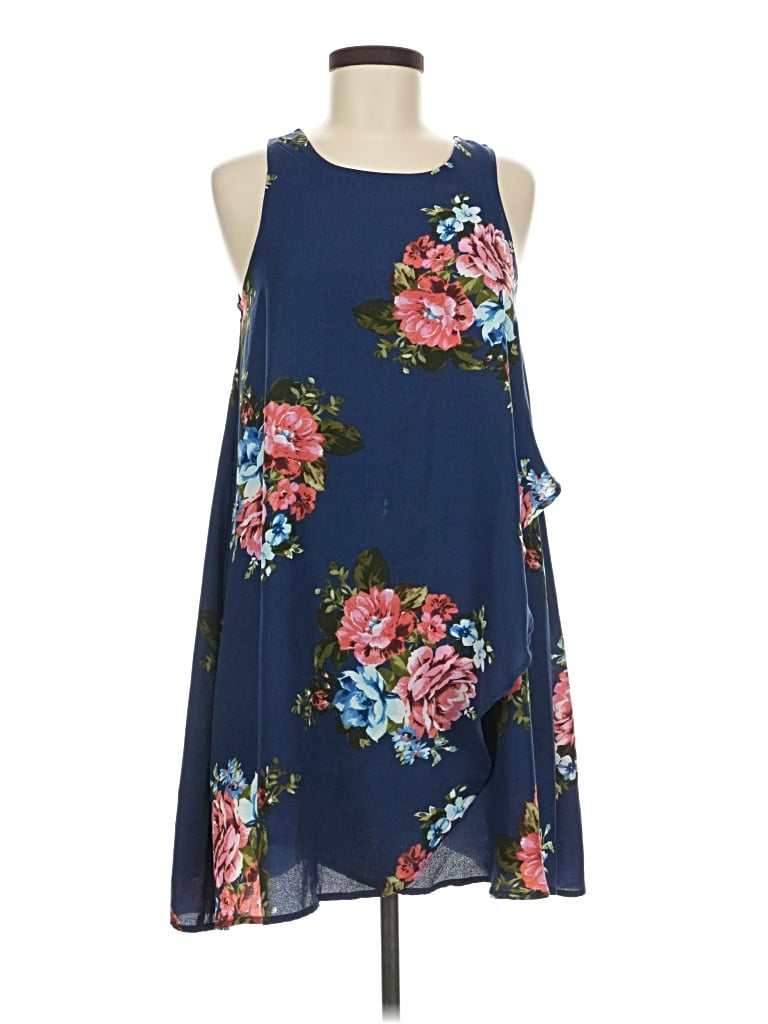 Pre-owned Teeze Me Casual Dress In Blue