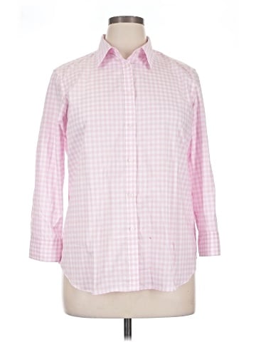 Chaps 3/4 Sleeve Button-Down Shirt (view 1)
