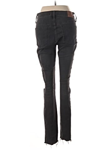 Madewell Tall 9" Mid-Rise Skinny Jeans in Black Sea (view 2)