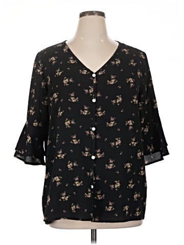 Chris & Carol 3/4 Sleeve Blouse (view 1)