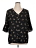 Chris & Carol Black 3/4 Sleeve Blouse Size 1X - photo 1