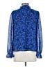 Vero Moda 100% Polyester Blue Long Sleeve Blouse Size S - photo 2
