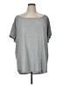 Fabletics Gray Short Sleeve T-Shirt Size 1X - photo 1