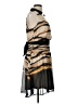 DKNY 100% Polyester Stripes Tan Cocktail Dress Size 10 - photo 4