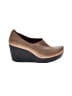 otBt 100% Leather Brown Wedges Size 9 - photo 1