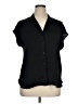 Nine West 100% Polyester Black Short Sleeve Blouse Size XL - photo 1
