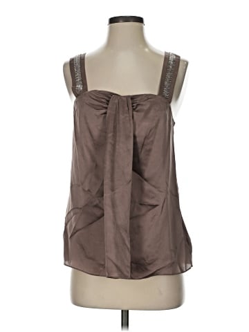 Banana Republic Monogram Sleeveless Silk Top (view 1)