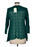 Knitted & Knotted 100% Polyester Teal 3/4 Sleeve Blouse Size M - photo 2