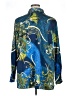 Susan Graver Paisley Blue Long Sleeve Blouse Size XL - photo 2