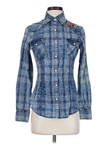 Material Girl Long Sleeve Button-Down Shirt (view 1)