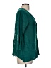 Knitted & Knotted 100% Polyester Teal 3/4 Sleeve Blouse Size M - photo 4