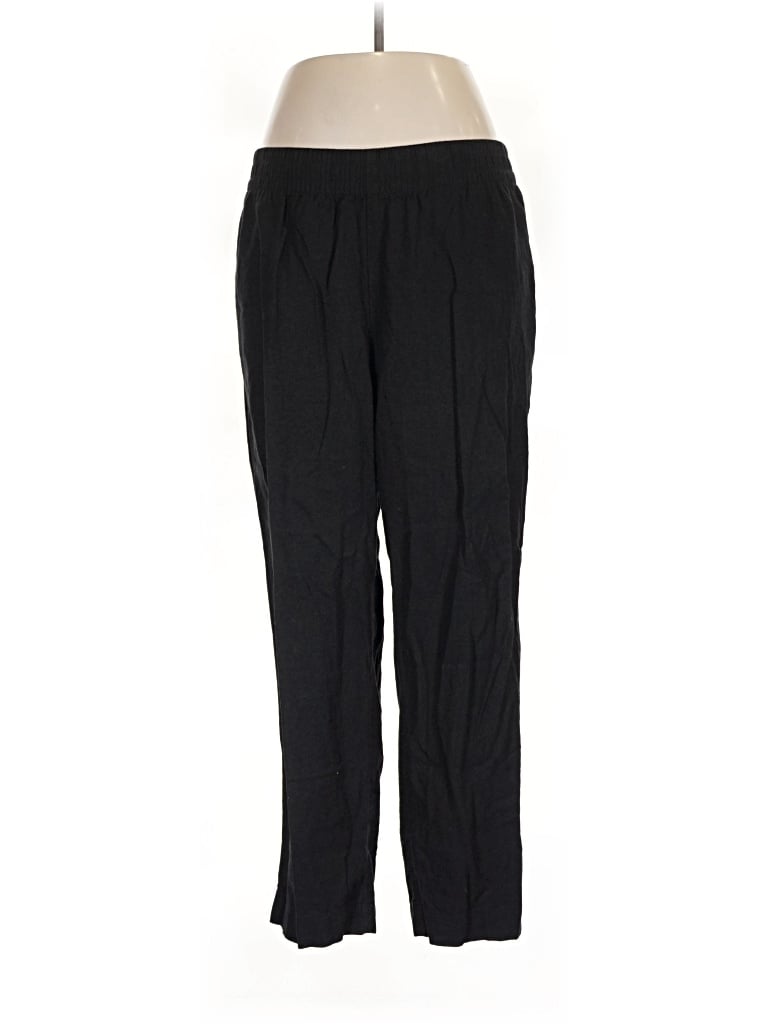 Pre-owned Old Navy Linen Pants In Black