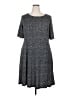 Connected Apparel Tweed Gray Casual Dress Size 18 - photo 1