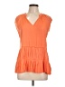 Current Air 100% Polyester Orange Sleeveless Blouse Size L - photo 1