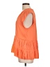 Current Air 100% Polyester Orange Sleeveless Blouse Size L - photo 5