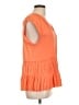 Current Air 100% Polyester Orange Sleeveless Blouse Size L - photo 4