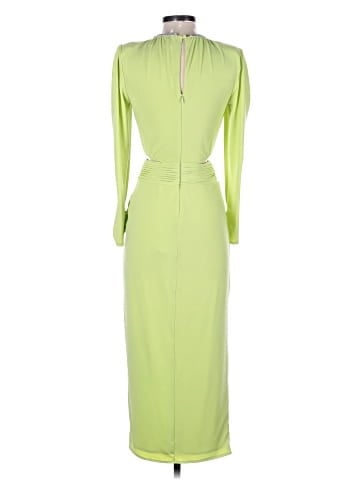 Self-Portrait Green Crystal-Embellished Cut-Out Midi Dress (view 2)