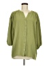 wonderly 100% Polyester Green 3/4 Sleeve Blouse Size M - photo 1