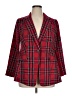 Lane Bryant Plaid Red Blazer Size 14 - photo 1