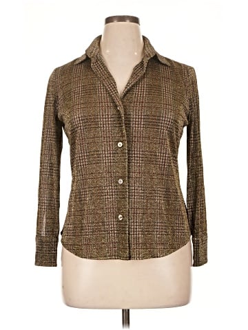 Linda Allard Ellen Tracy 3/4 Sleeve Button-Down Shirt (view 1)